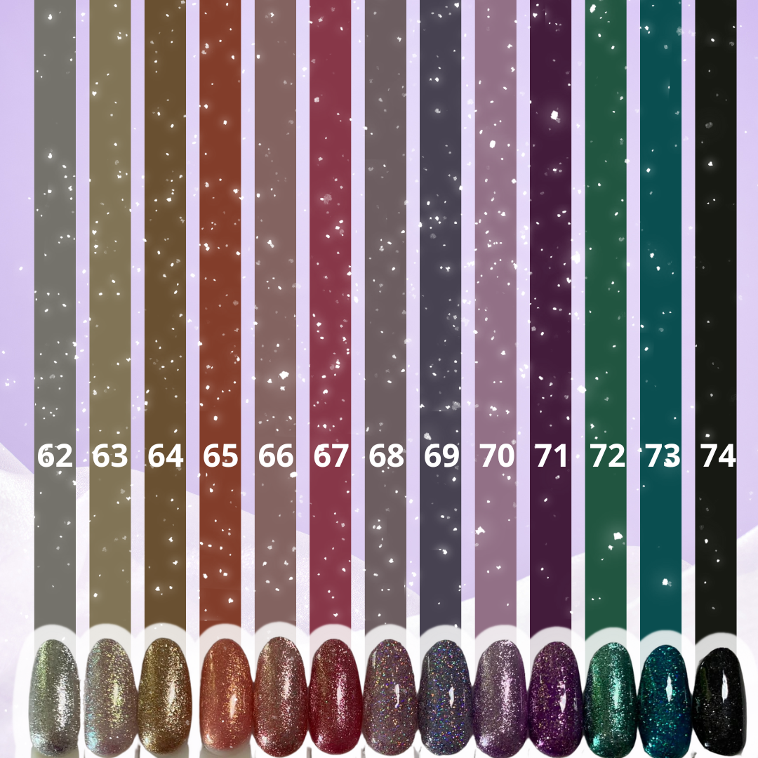 Press on  nehty INVERTED GLITTER OMBRE 