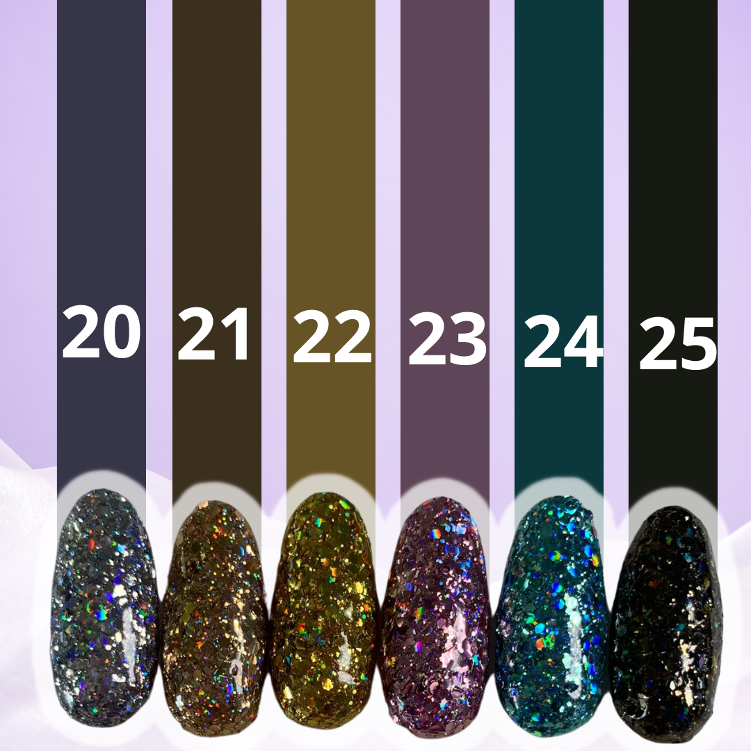 Press on  nehty INVERTED GLITTER OMBRE 