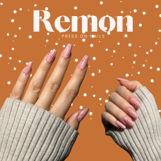 Press on  nehty CANDY CANE