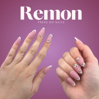 Press on nehty BLOSSOM FRENCH