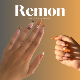 Press on  nehty PUMPKIN 