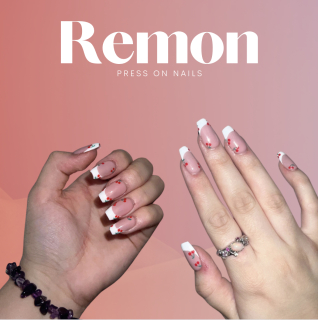 Press on  nehty CHERRY